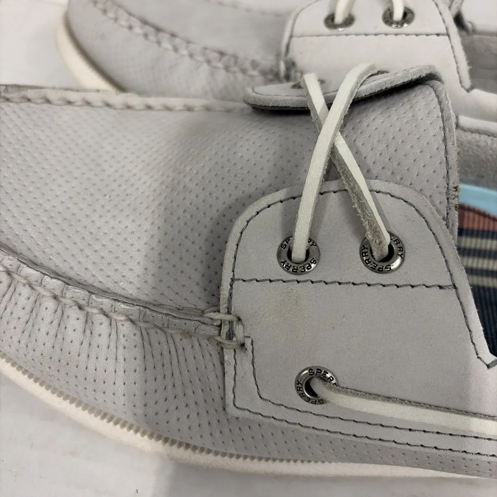 Sperry Top-Sider Men's boat shoes gray blue non marking us 11 EUR 44.5 EUC